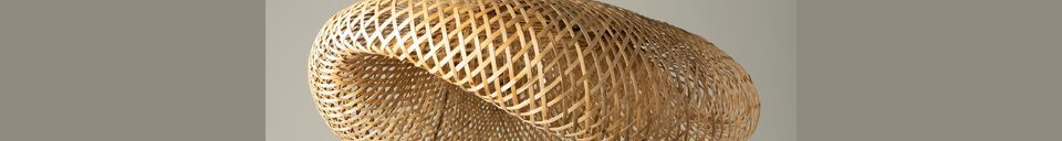 Material Details Float light bamboo suspension lamp