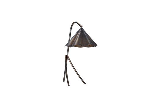 Flola brown brass table lamp