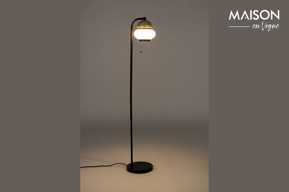 Floor lamp in beige metal Bumble - 6