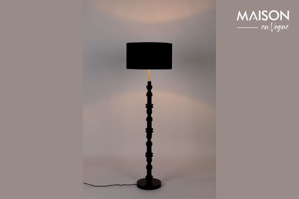 Floor lamp in black aluminium Totem Zuiver