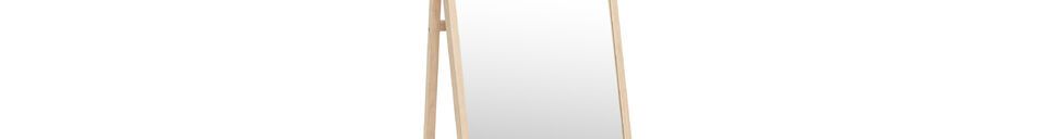 Material Details Floor mirror in light oak Glimpse
