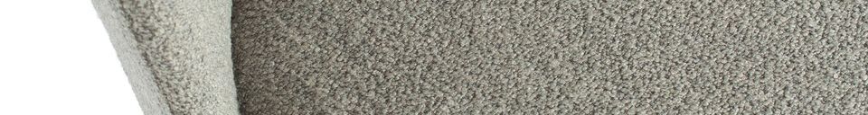 Material Details Force light grey sheepskin effect chair
