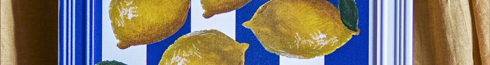 Material Details Framed illustration 30x40 cm multicolored firwood Limone