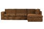 Miniature Freddie bronze fabric right corner sofa Clipped