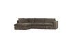 Miniature Freddie dark brown fabric left corner sofa 3