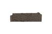 Miniature Freddie dark brown fabric left corner sofa 4