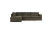 Miniature Freddie green fabric left corner sofa 1
