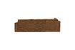 Miniature Freddie left corner sofa in bronze fabric 4
