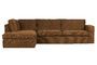Miniature Freddie left corner sofa in bronze fabric Clipped