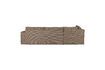 Miniature Freddie left corner sofa in light brown fabric 4