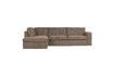 Miniature Freddie left corner sofa in light brown fabric 1