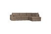 Miniature Freddie right corner sofa in light brown fabric 3