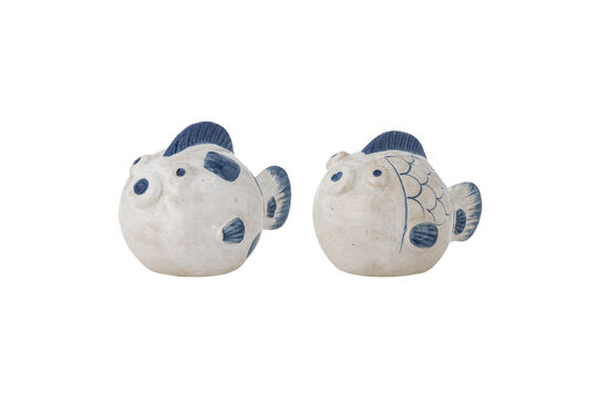 Fugu Salz- und Pfefferset, Blau, Steingut ohne jede Grenze