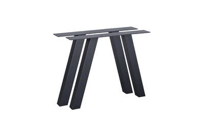 Gambe per tavolo da giardino forma a A metallo nero Tablo