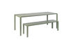 Miniature Garden bench 175 cm in green aluminium Vondel 6