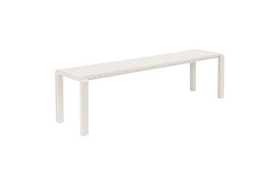 Garden bench 175 cm in white aluminium Vondel