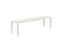 Miniature Garden bench 175 cm in white aluminium Vondel Clipped