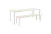Miniature Garden bench 175 cm in white aluminium Vondel 6