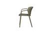 Miniature Garden chair plastic green Bent 6