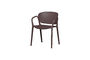 Miniature Garden Chair Plastic Purple/Brown Bent Clipped