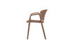 Miniature Garden chair plastic salmon pink Bent 5