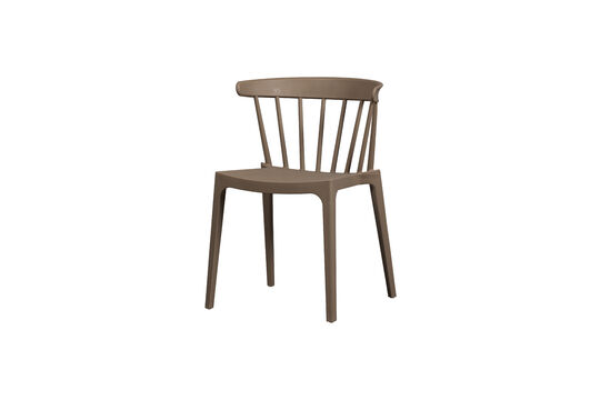 Garden chair with bars organic fiber brown melange Bliss