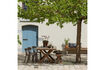 Miniature Garden chair with bars organic fiber brown melange Bliss 2