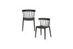 Miniature Garden chair with bars plastic black Bliss 4