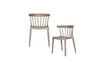 Miniature Garden chair with bars plastic taupe Bliss 4