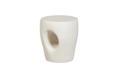Garden side table 47x40 cm reinforced fiber natural Mica