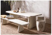 Miniature Garden side table 50x40 cm natural reinforced polymer Aur 2