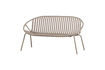 Miniaturansicht Gartenbank 2-Sitzer PP/Metall sand Bruce 1
