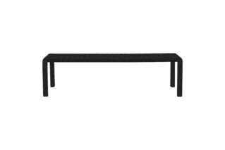 Gartenbank aus schwarzem Aluminium Vondel