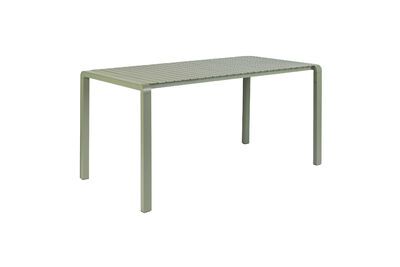 Gartentisch 168,5x87 cm aus grünem Aluminium Vondel