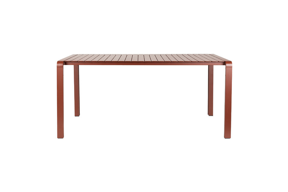 Gartentisch 168,5x87 cm aus rotem Aluminium Vondel Zuiver