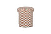 Miniaturansicht Gepolsterter Hocker Karomuster orange Charlie 5
