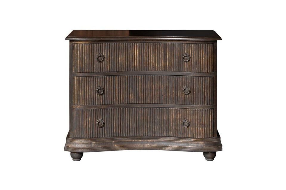 Giacomo dark wood chest of drawers - 7