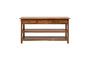 Miniature Giverny dark wood console Clipped