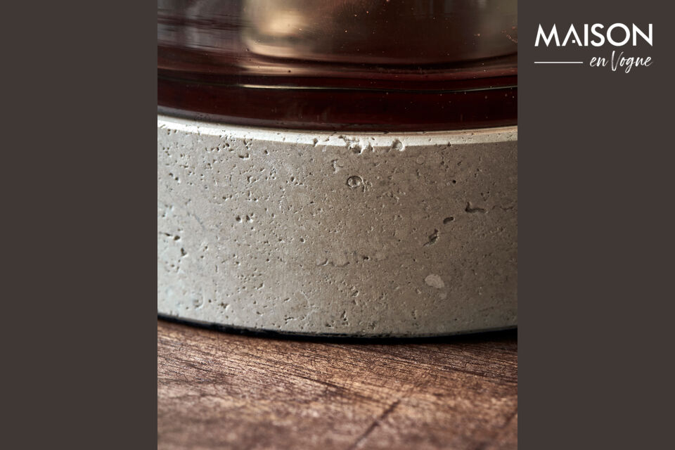 Its warm brown hue and handmade craftsmanship create a unique piece that stands beautifully alone