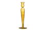Miniature Glass candleholder yellow Dara Clipped