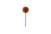 Miniature Globe en verre ambre Flora 1