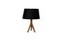 Miniature Gold metal table lamp Oval Clipped