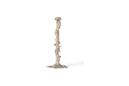 Gran candelabro de aluminio plateado Drip Clipped