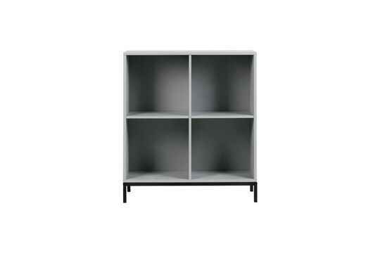Grand cabinet 4 volumes ouverts en bois gris