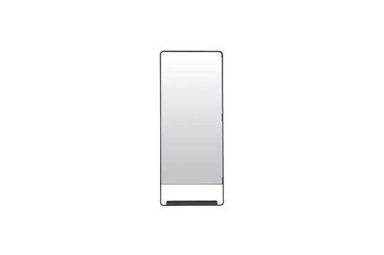 Grand miroir avec étagère en métal noir Chic Détouré