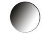 Miniature Grand miroir rond en métal noir Doutzen 1