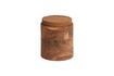 Miniature Grand pot avec couvercle en bois d'acacia beige Opal 1