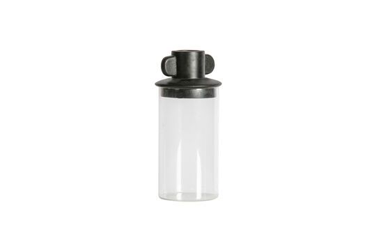 Grand pot en verre noir Gina