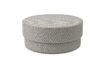 Miniature Grand pouf en tissu gris Silo 1