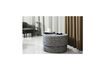 Miniature Grand pouf en tissu gris Silo 2